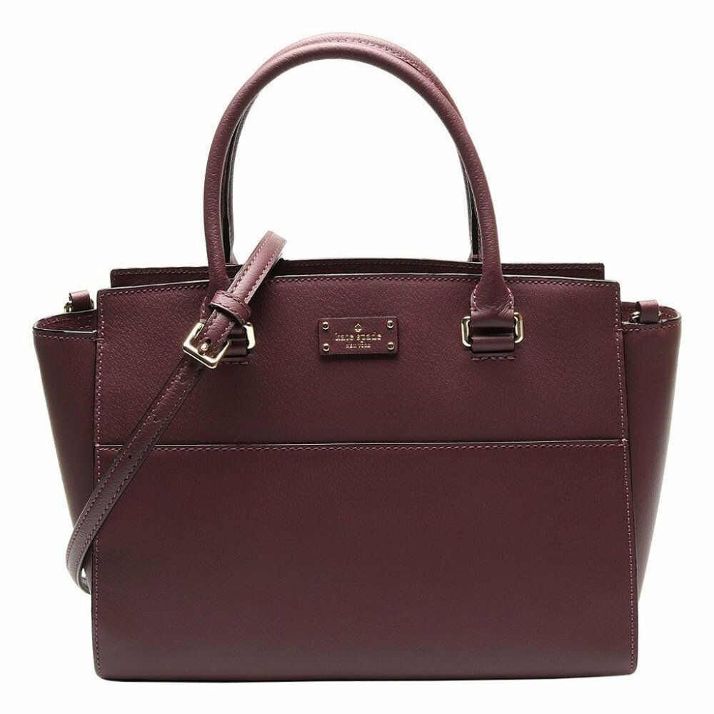 BRAND NEW Kate Spade Grove Street Lana Deep Plum Leather Satchel Handbag $359